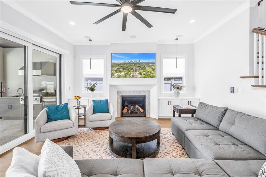 Furnished interior view inside a new home in , St. Petersburg (Image 34).