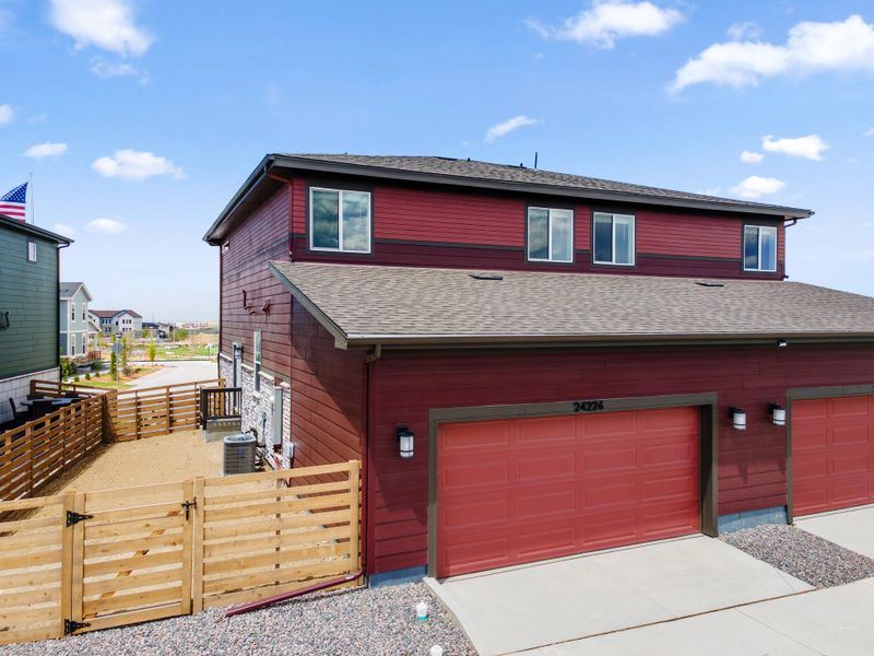 Exterior details and patio area of a home in Windler, Aurora (Image 13). Exterior details and patio area of a home in Windler, Aurora (Image 13).