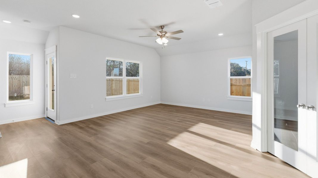 Furnished interior view inside a new home in Opal Ranch, Kyle (Image 11).