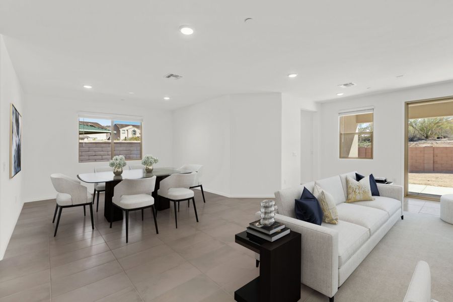 Furnished interior view inside a new home in Montelena, Marana (Image 5).