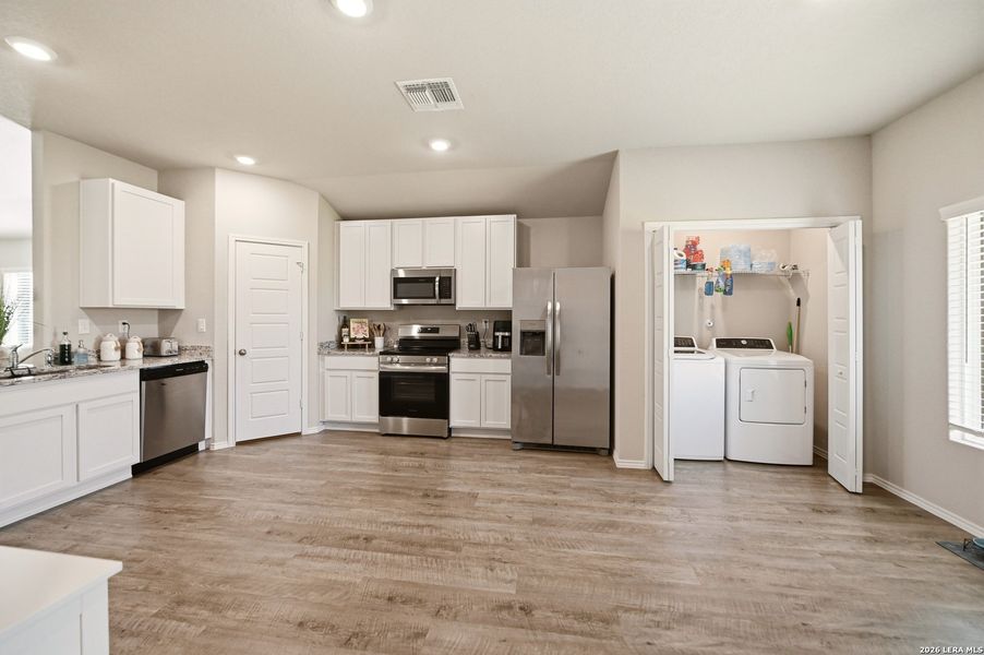 Furnished interior view inside a new home in , San Antonio (Image 9). Furnished interior view inside a new home in , San Antonio (Image 9).