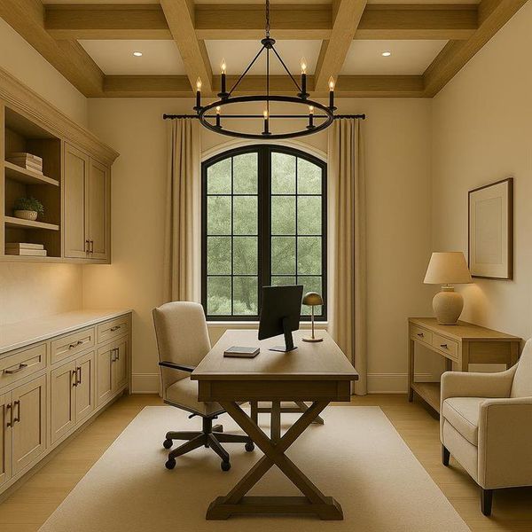 Furnished interior view inside a new home in , Atlanta (Image 10).