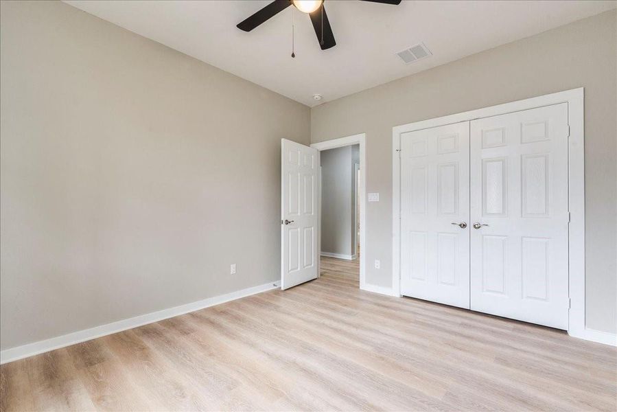 Second bedroom entry and closet