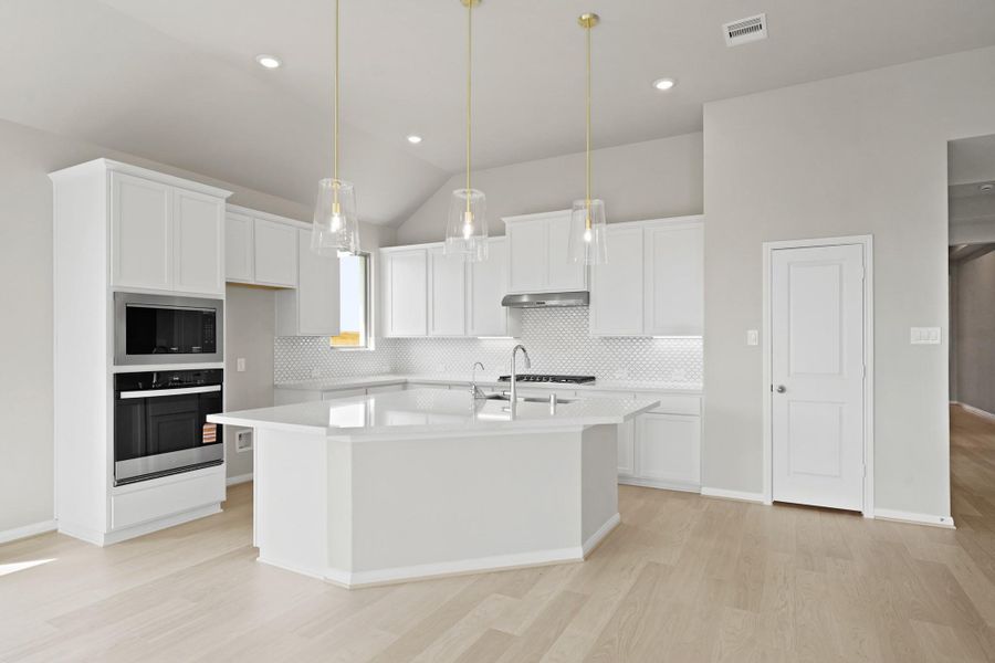 Furnished interior view inside a new home in Bridgeland 55', Cypress (Image 9). Furnished interior view inside a new home in Bridgeland 55', Cypress (Image 9).