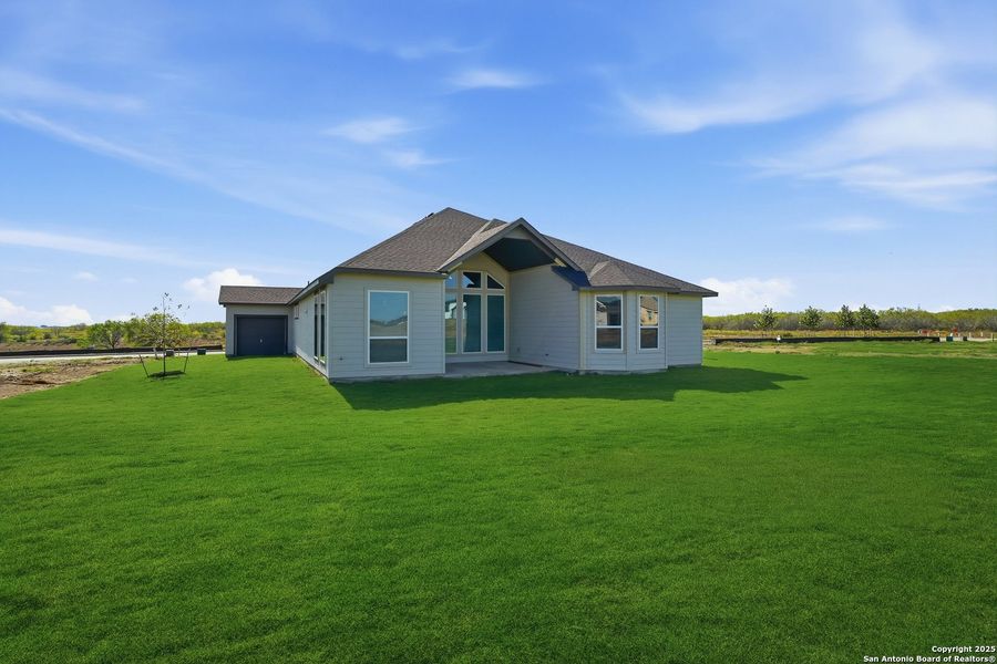 Exterior details and patio area of a home in Sienna Lakes, San Antonio (Image 3). Exterior details and patio area of a home in Sienna Lakes, San Antonio (Image 3).