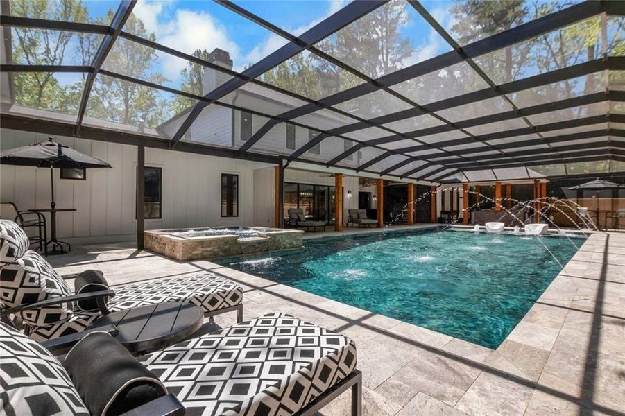 Exterior details and patio area of a home in , Roswell (Image 31).