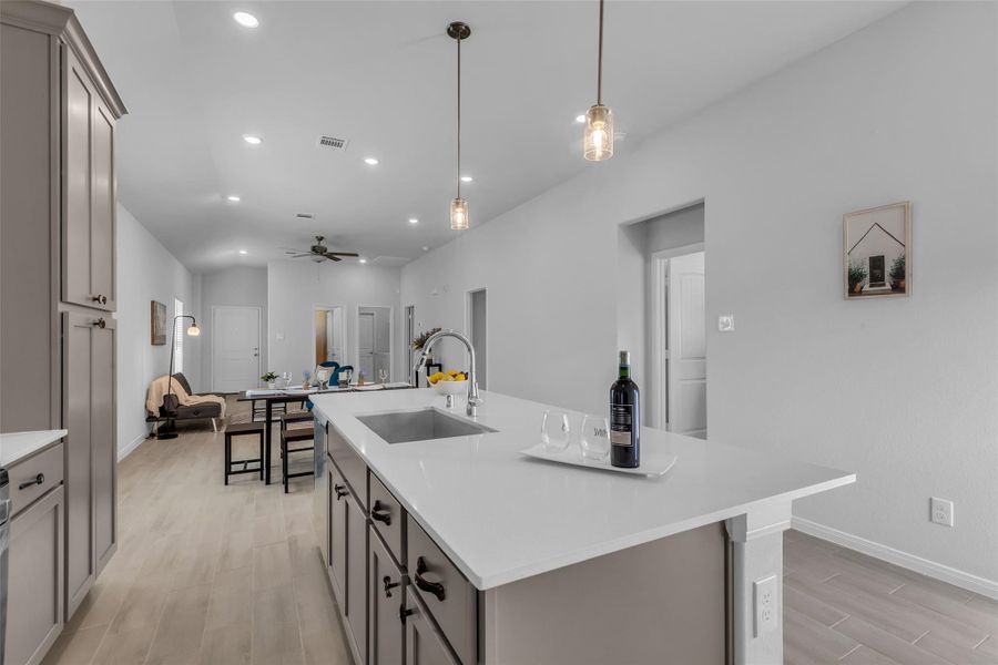 Furnished interior view inside a new home in , Magnolia (Image 6). Furnished interior view inside a new home in , Magnolia (Image 6).