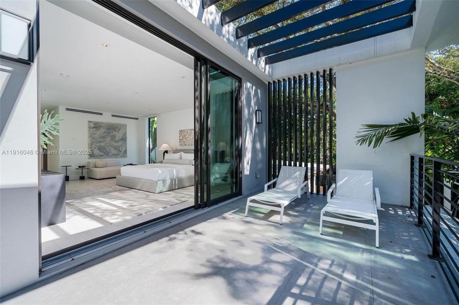 Exterior details and patio area of a home in , Miami (Image 31). Exterior details and patio area of a home in , Miami (Image 31).