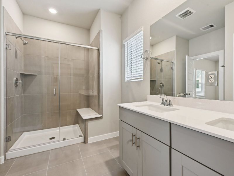 Furnished interior view inside a new home in Pinewood Trails - City Series, Atascocita (Image 11).