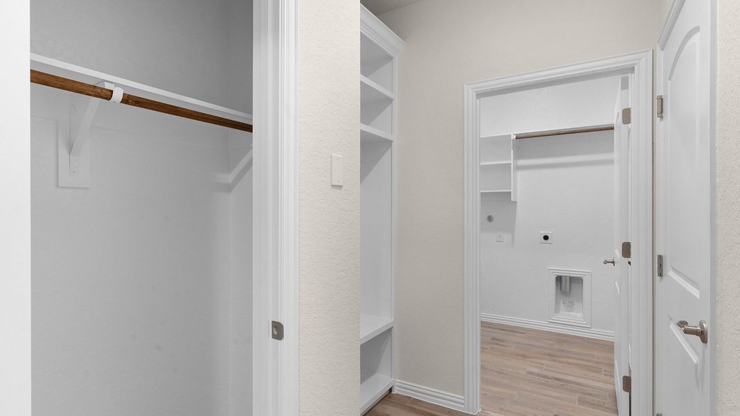 Representative furnished interior of a home built from the Bermuda by DRB Homes in Clear Creek, New Braunfels (Image 11).