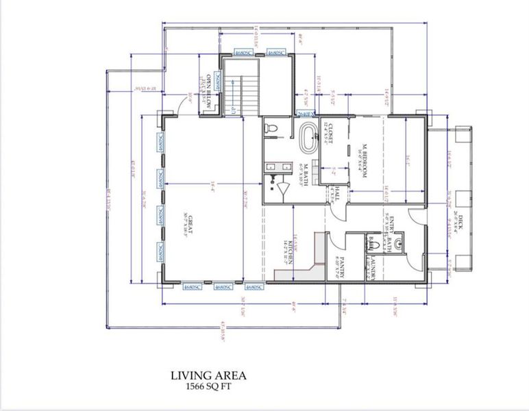 2D floor plan layout of this home in , Ellijay, GA (Image 3).