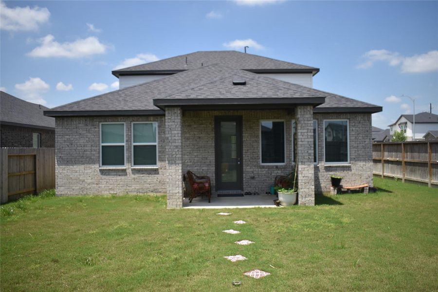 Exterior details and patio area of a home in Bridge Creek 45s and 50s, Cypress (Image 26). Exterior details and patio area of a home in Bridge Creek 45s and 50s, Cypress (Image 26).