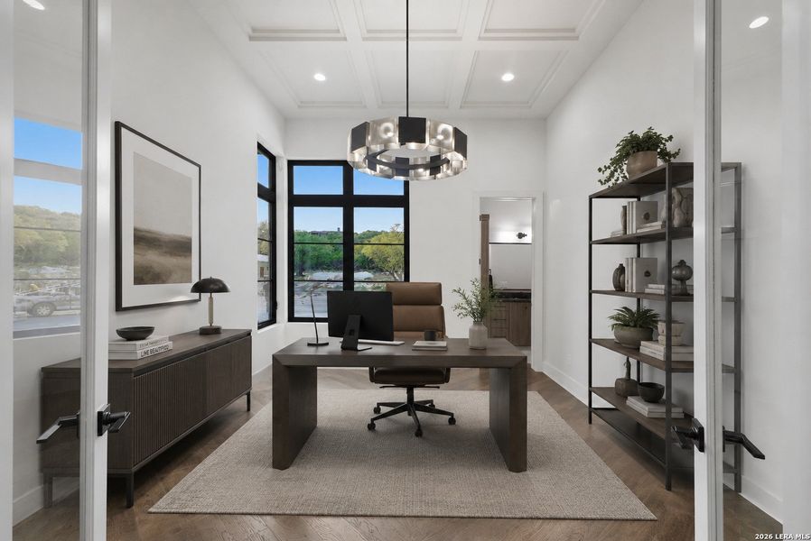 Furnished interior view inside a new home in , San Antonio (Image 18).