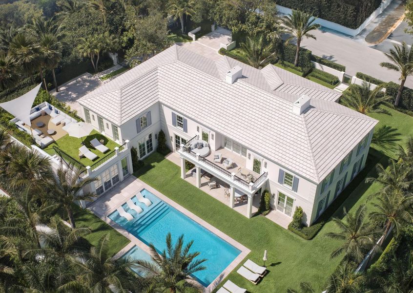 Front exterior of a new home in , Palm Beach, FL, highlighting curb appeal (Image 1). Front exterior of a new home in , Palm Beach, FL, highlighting curb appeal (Image 1).