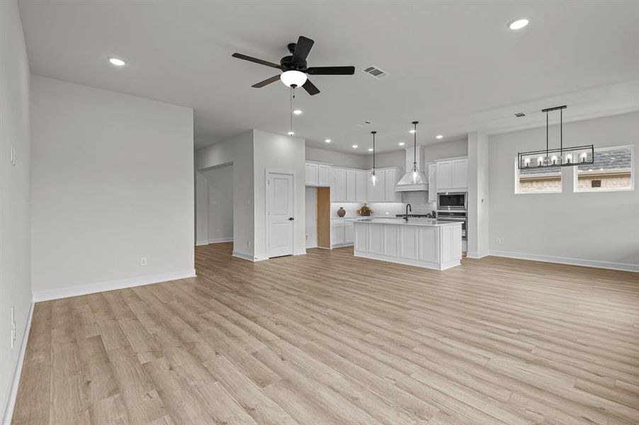 EXAMPLE PHOTO: View of Living and Dining area