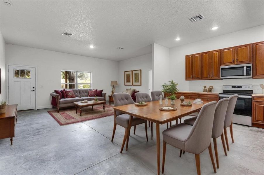 Virtually Staged - Open Concept of Living & Kitchen area Virtually Staged - Open Concept of Living & Kitchen area