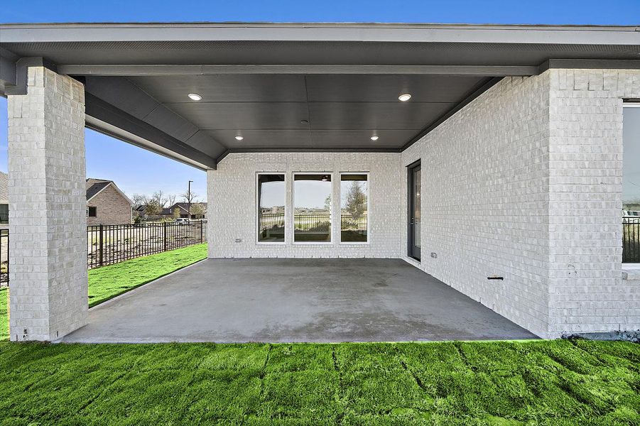 Representative exterior details of a home built from the Dogwood by Caldwell Homes in The Highlands, Porter (Image 31). Representative exterior details of a home built from the Dogwood by Caldwell Homes in The Highlands, Porter (Image 31).
