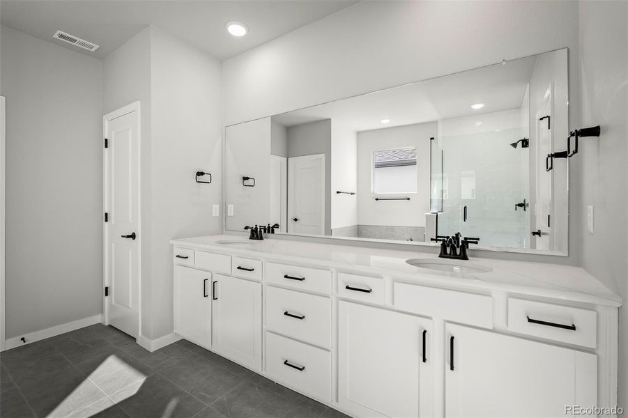 Furnished interior view inside a new home in Revel Crossing at Wolf Ranch – The Outlook Collection, Colorado Springs (Image 12).