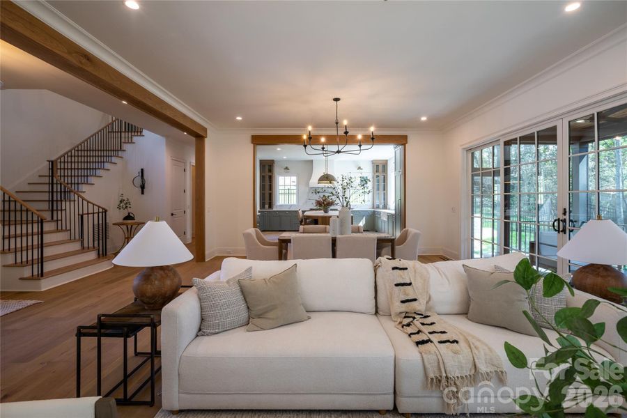 Furnished interior view inside a new home in , Charlotte (Image 23).