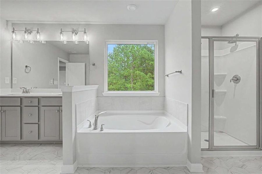 Furnished interior view inside a new home in The Reserve at Chapel Hill Phase II, Douglasville (Image 6).