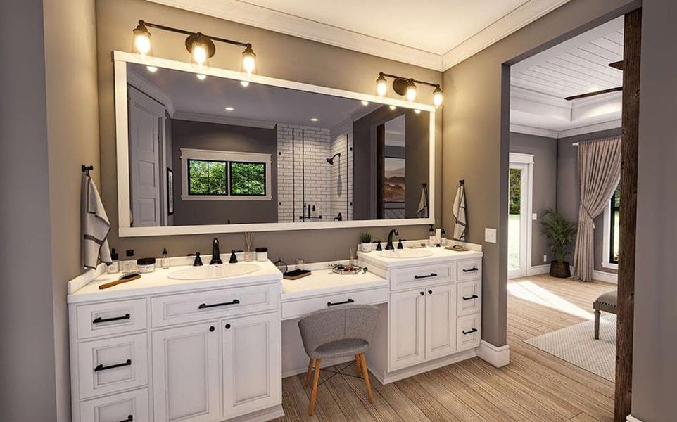 Furnished interior view inside a new home in , Carrollton (Image 9).