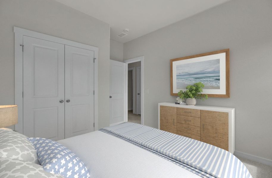 Furnished interior view inside a new home in Indigo Grove Townhomes, Johns Island (Image 21).