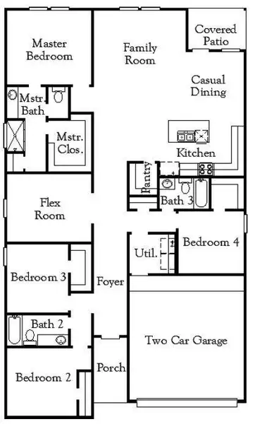 2D floor plan layout of this home in Arabella on the Prairie, Richmond, TX (Image 2). 2D floor plan layout of this home in Arabella on the Prairie, Richmond, TX (Image 2).