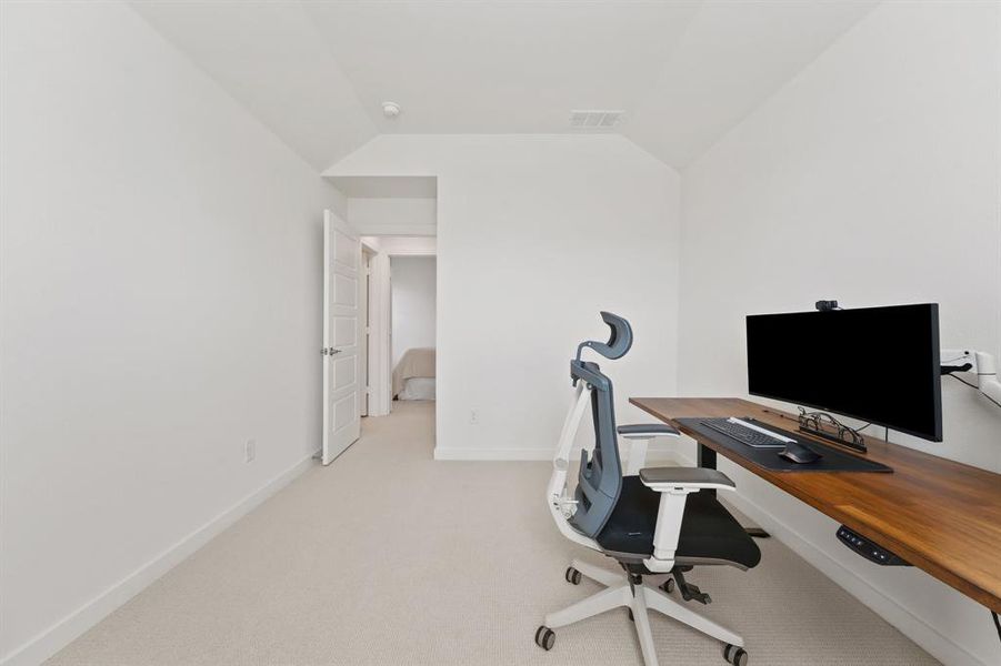 Furnished interior view inside a new home in Pecan Square, Northlake (Image 27). Furnished interior view inside a new home in Pecan Square, Northlake (Image 27).