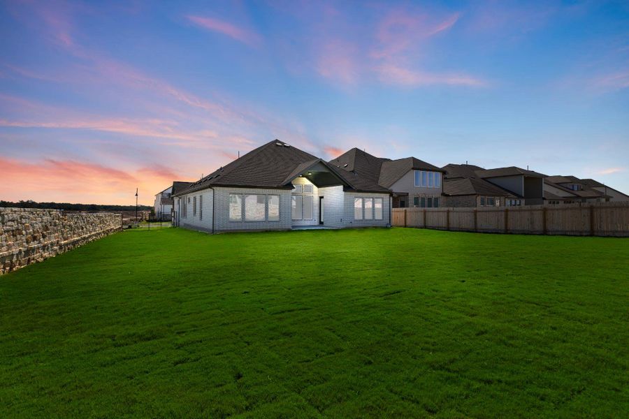 Rear of Home and Private Backyard Rear of Home and Private Backyard