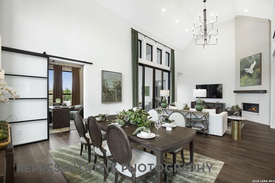 Furnished interior view inside a new home in Esperanza, Boerne (Image 32). Furnished interior view inside a new home in Esperanza, Boerne (Image 32).