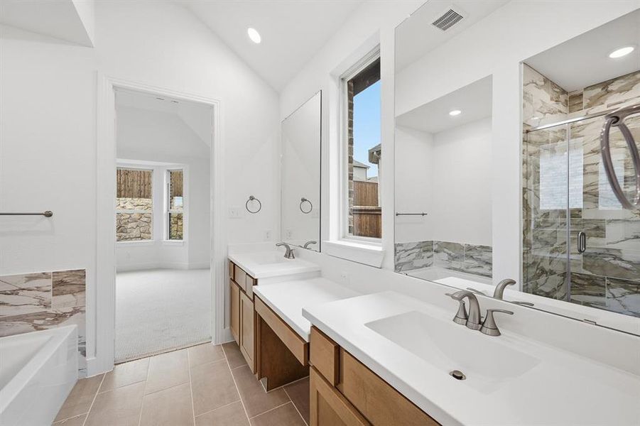 Furnished interior view inside a new home in Gateway Village - The Reserve: 50ft. lots, Denison (Image 11).