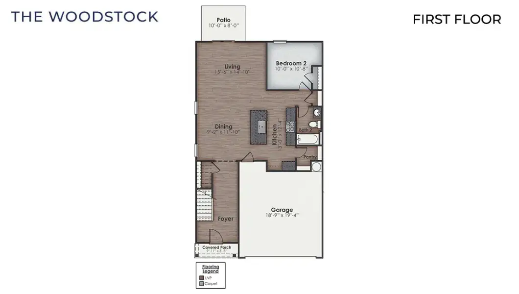 2D floor plan layout of this home in Surfside Landing, Hubert, NC (Image 2). 2D floor plan layout of this home in Surfside Landing, Hubert, NC (Image 2).