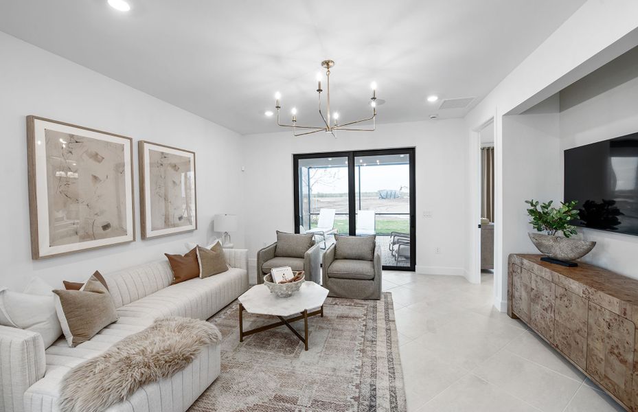 Gathering room, the perfect home for a 55+ community