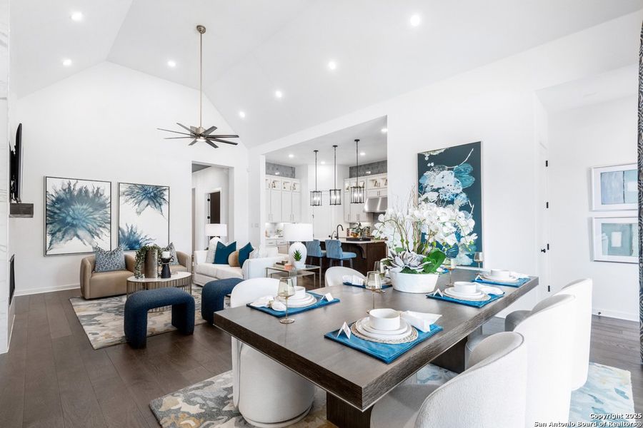 Furnished interior view inside a new home in Davis Ranch: 50ft. lots, San Antonio (Image 11).