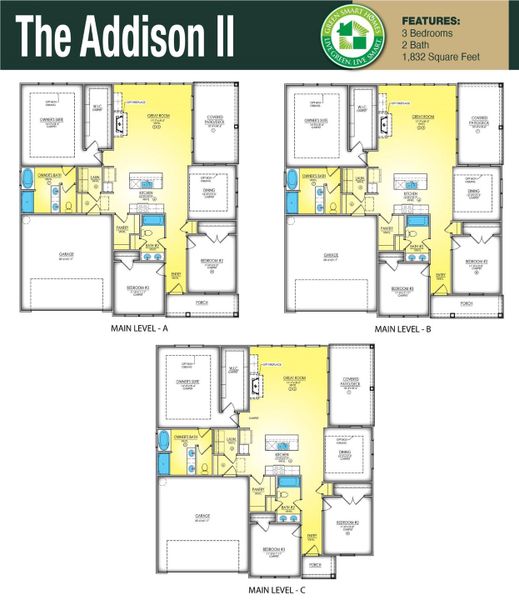 2D floor plan layout of this home in Westfield, Conway, SC (Image 5).
