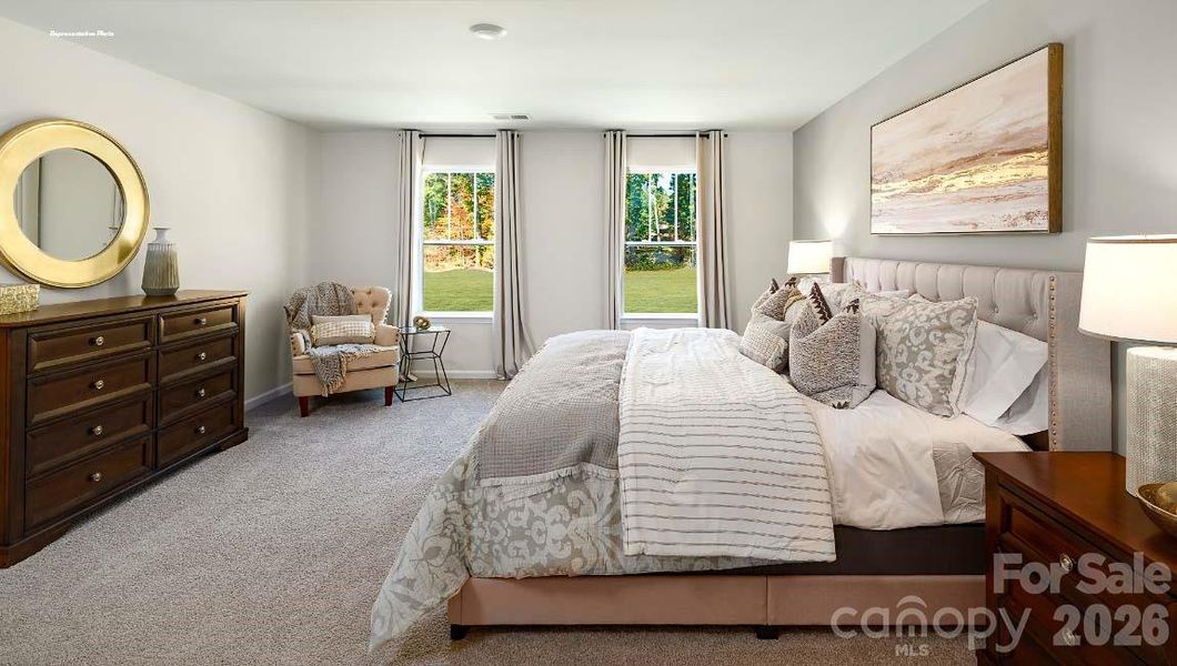 Furnished interior view inside a new home in Calvin Creek, Troutman (Image 12).