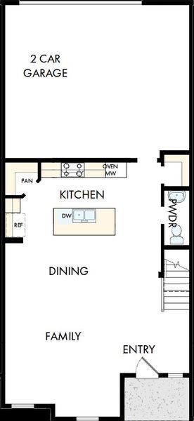 2D floor plan layout of this home in Ridgeline Towns, McKinney, TX (Image 3). 2D floor plan layout of this home in Ridgeline Towns, McKinney, TX (Image 3).