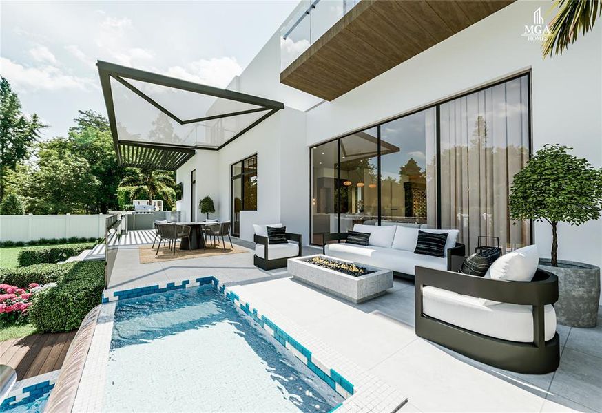 Exterior details and patio area of a home in , Tampa (Image 23). Exterior details and patio area of a home in , Tampa (Image 23).