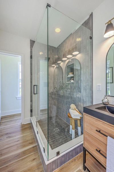 Furnished interior view inside a new home in , Charleston (Image 10).