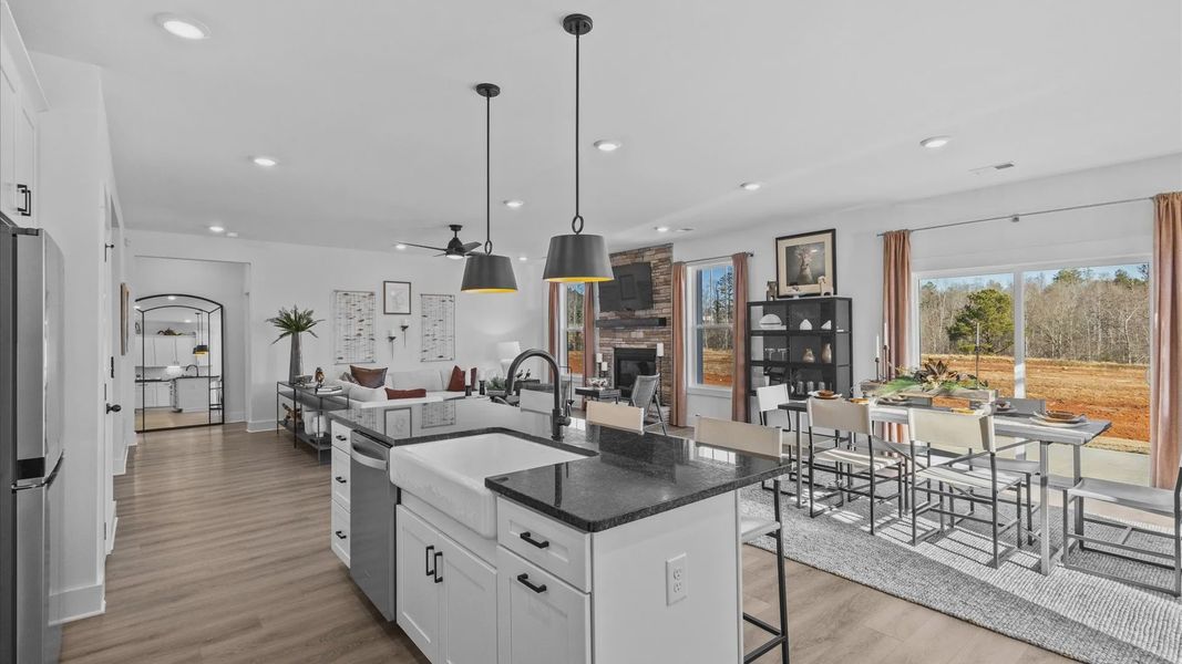 Representative furnished interior of a home built from the Wakefield by DRB Homes in Wells Crossing, Seneca (Image 14).