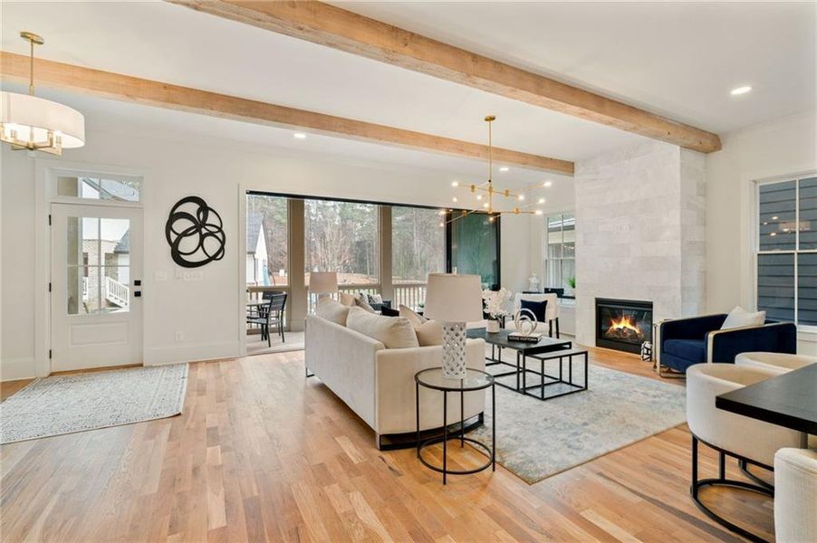 Furnished interior view inside a new home in Pendergrast Farm, Atlanta (Image 33).