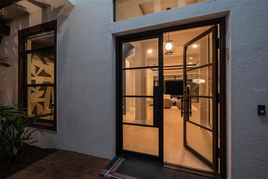 Exterior details and patio area of a home in , Sarasota (Image 36).