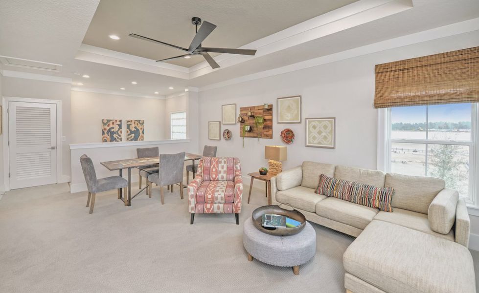 Furnished interior view inside a new home in Seven Pines, Jacksonville (Image 27). Furnished interior view inside a new home in Seven Pines, Jacksonville (Image 27).