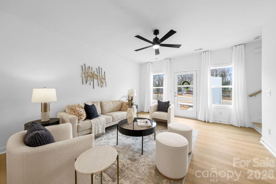 Furnished interior view inside a new home in , Charlotte (Image 17).