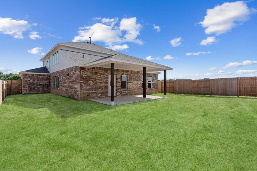 This expansive backyard is ideal for pets, play, and weekend fun. Nearly all brick on the first floor adds to the home’s durability and timeless curb appeal. So much space to enjoy in this beautiful resort-style community! This expansive backyard is ideal for pets, play, and weekend fun. Nearly all brick on the first floor adds to the home’s durability and timeless curb appeal. So much space to enjoy in this beautiful resort-style community!