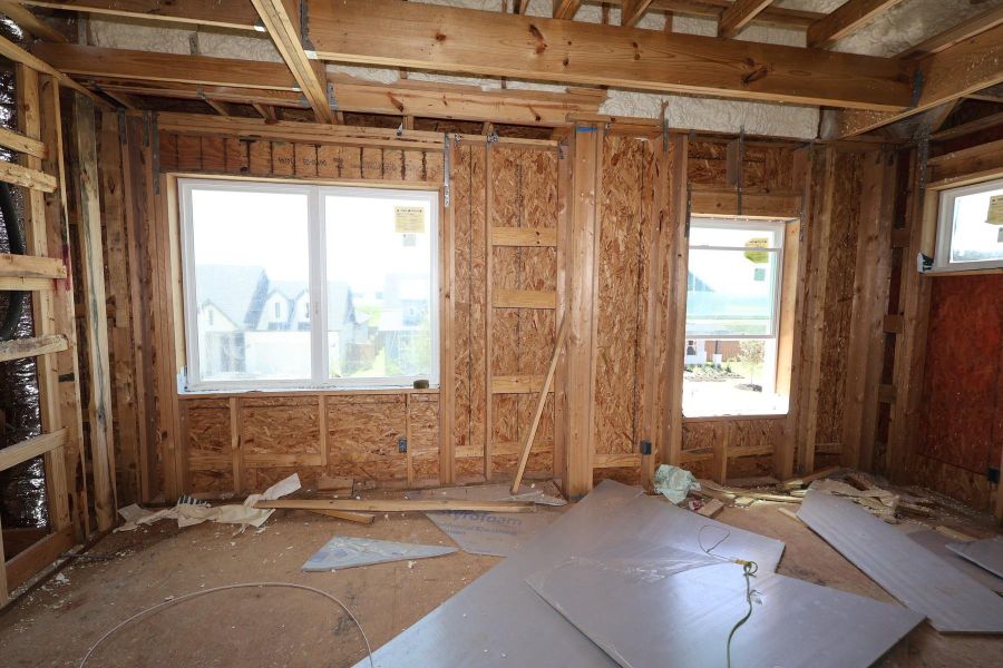 In-progress construction of a new home in Elyson - Grove Row Collection, Katy, TX (Image 4).