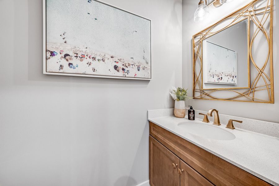 Representative furnished interior of a home built from the Anfield by Fischer Homes in The Villas at Longleaf Park, a Watersound Origins® community, Inlet Beach (Image 26).