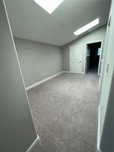 Loft Area with skylights.