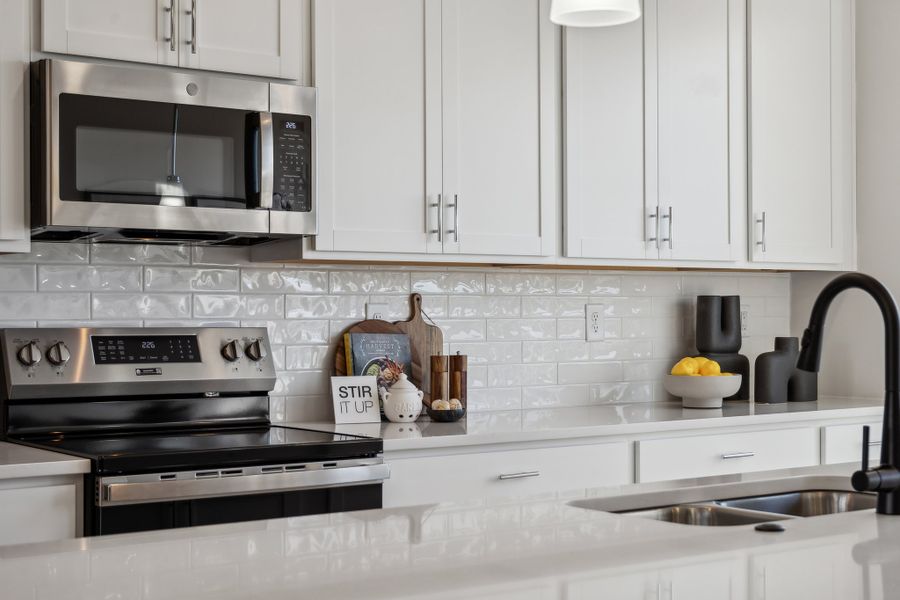 Close-up of interior finishes inside a home in Senata at Research Park, Charlotte (Image 16).
