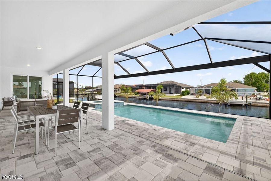 Exterior details and patio area of a home in Cape Coral, Cape Coral (Image 25).